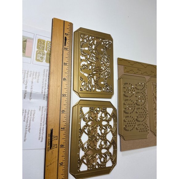 Anna Griffin Pretty Pockets Cut & Emboss Dies Cricut Cuttlebug Crafts - Picture 10 of 15